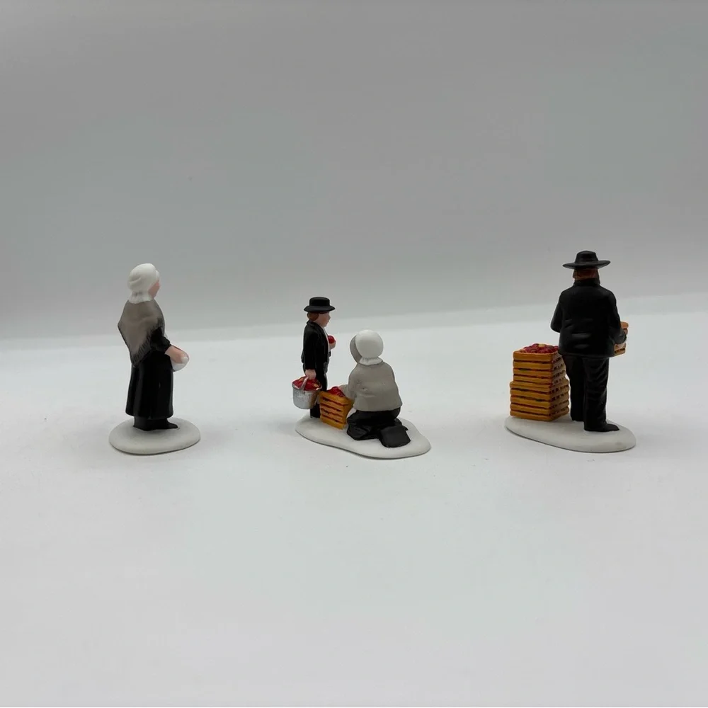 Department 56 1990 Heritage Village‎ Coll Amish Family Set Of 3 5948-0 Vintage